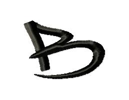 Graffiti alphabet embroidery design set - Letter B {Cute Embroidery}