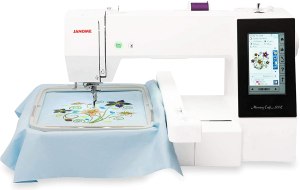 Janome Memory Craft 500E Embroidery Machine - read more about this machine by clicking on the image (Amazon paid link)