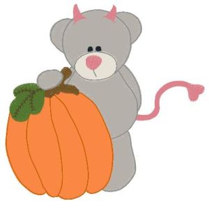Free Teddy & Chubby Pumpkin machine embroidery design