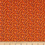 santee print works new country calicos turquoise orange fabric by the yard