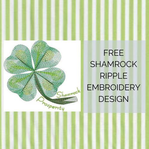 FREE Shamrock Ripple Machine Embroidery Design