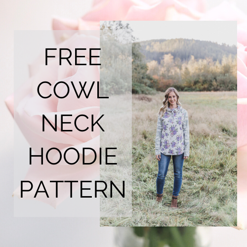 FREE Cowl Neck Hoodie Sewing Pattern
