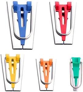 Bias tape maker set of 5 - a handy set of bias binding makers! (Amazon paid link)