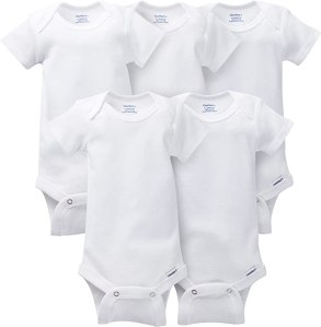 Set of baby onesies for sewing projects, from Amazon