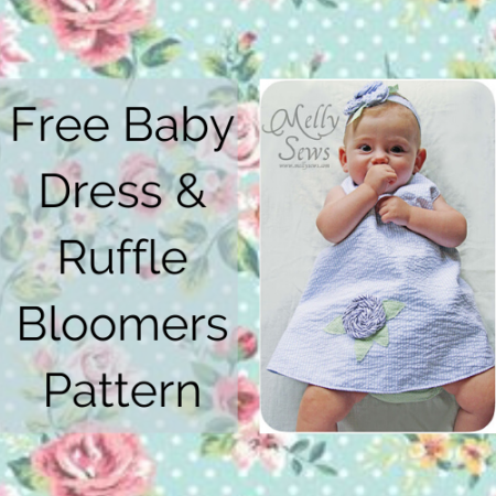 Free baby dress and ruffle bloomers pattern