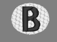 Golf Letter B embroidery design {Cute Embroidery}