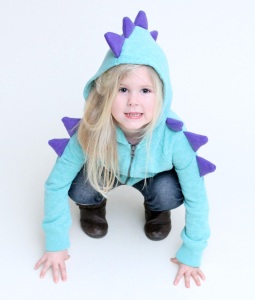 dinosaur hoodie tutorial for kids