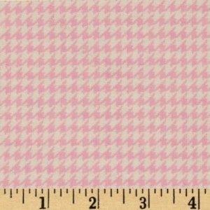 Flannel houndstooth pink fabric by the yard, available from Amazon