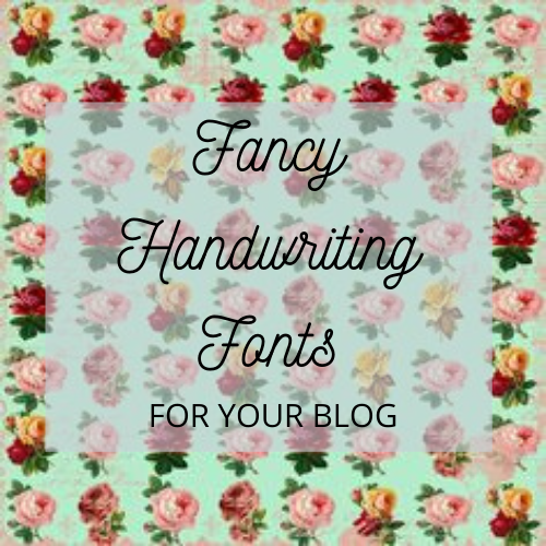 Fancy Handwriting Fonts