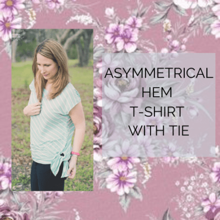 ASYMMETRICAL HEM T SHIRT PATTERN