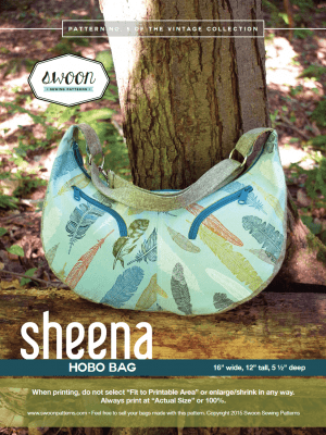 Sheena hobo bag sewing pattern