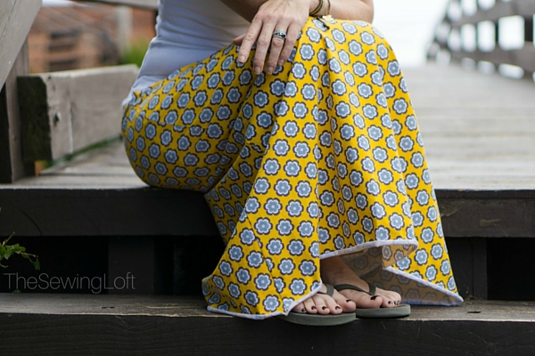 Simple Maxi Skirt Pattern from The Sewing Loft