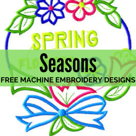 Free Seasons of the year machine embroidery designs
