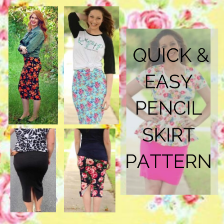 QUICK & EASY PENCIL SKIRT PATTERN
