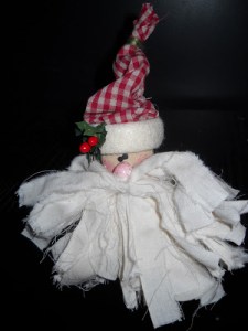 Country santa ornament