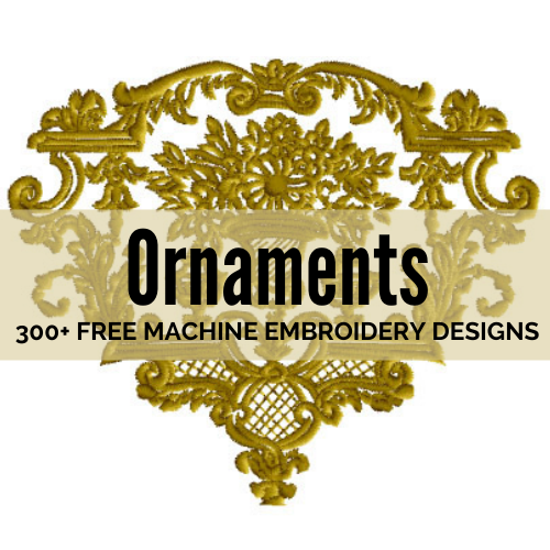 FREE: Machine Embroidered Ornaments for Christmas, Thanksgiving & General Decor