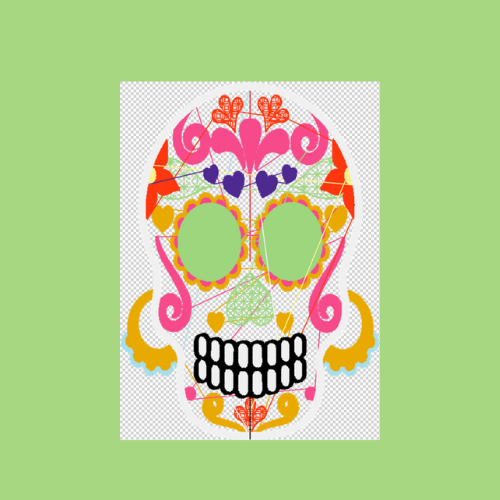 FREE Sugar Skull Halloween Machine Embroidery Design