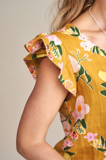 Ruffle sleeve top by Amanda Walker