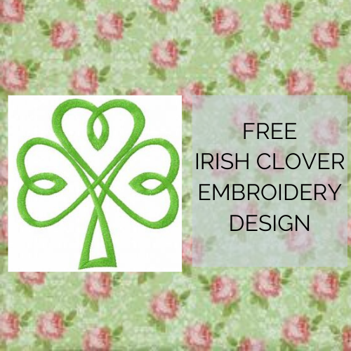 FREE Irish Clover Machine Embroidery Design