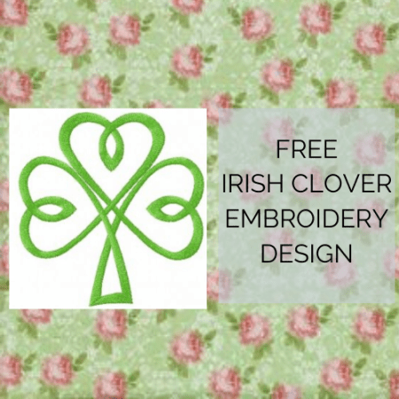 FREE IRISH CLOVER EMBROIDERY DESIGN