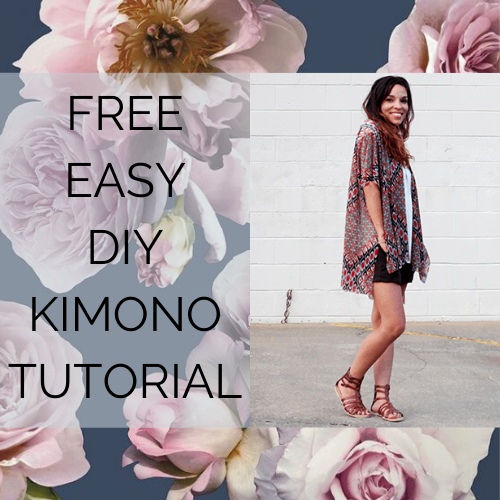 FREE EASY DIY KIMONO TUTORIAL