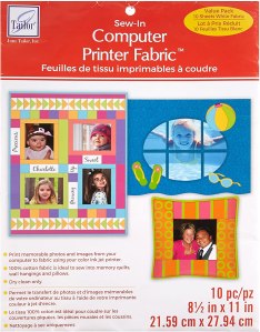 Printer fabric sheets from Amazon