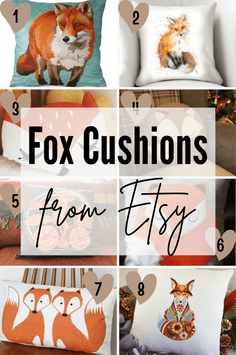 8 Beautiful Fox Cushions for your Woodland Decor – Feed Our Life