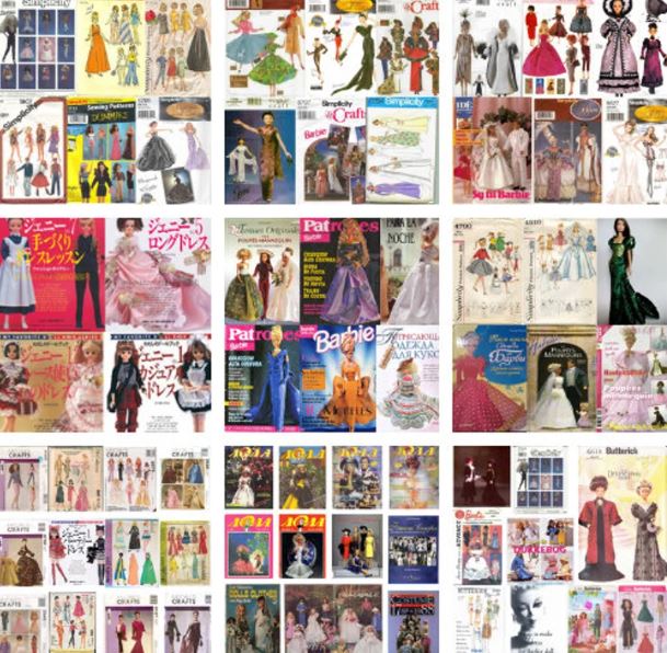 1300 Barbie Sewing Patterns for Sale - feedourlife