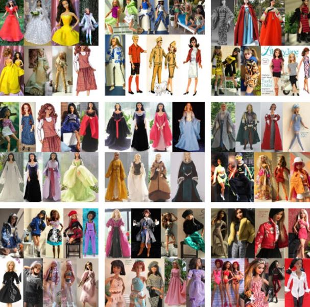 1300 Barbie Sewing Patterns for sale - feedourlife