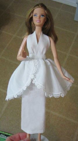 Halter Neck Barbie Dress Sewing Pattern - feedourlife
