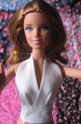 Halter neck Barbie sewing pattern - feedourlife
