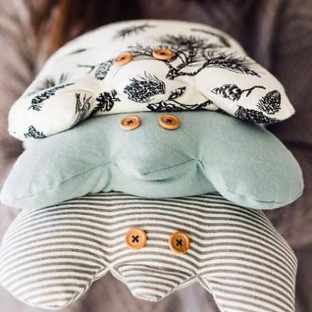 DIY flannel rice frog warmer pattern and tutorial