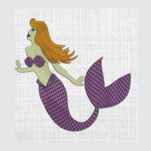 Free Mermaid Machine Embroidery Design