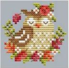 Free Autumn Owl cross stitch pattern from www.feedourlife.blog