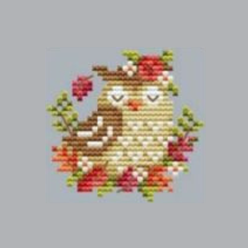 Free Autumn Owl Cross Stitch Design