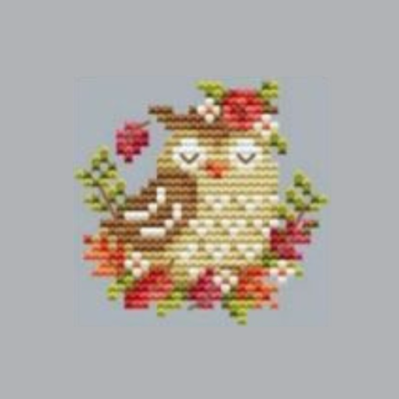 free autumn owl cross stitch pattern from www.feedourlife.blog