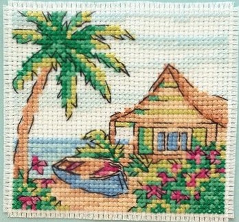free coastal beach seaside cross stitch pattern by www.feedourlife.blog