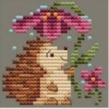 Free hedgehog cross stitch pattern from www.feedourlife.blog