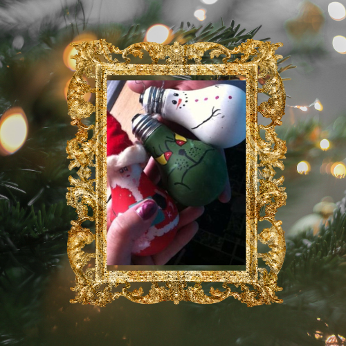 Free Light Bulb Christmas Ornament Upcycle Project