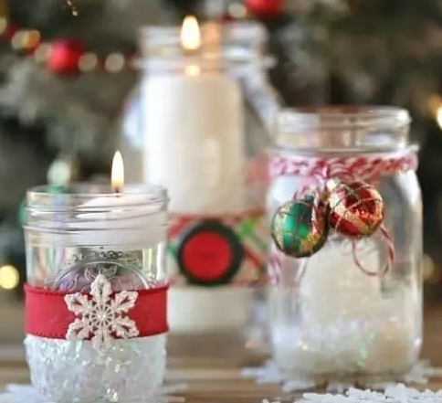 Free Mason Jar Candle Holder DIY project